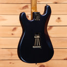 Pre-owned Shabat Lynx Standard Cosmic Blue electric guitar with single-coil pickups and color-shifting finish