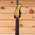 Pre-owned Shabat Lynx Standard electric guitar Cosmic Blue with maple neck and black headstock