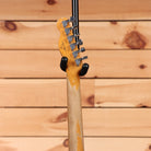 Fender Custom Shop Limited Paul Waller Masterbuilt Joe Strummer Telecaster aged black over 3-color sunburst electric guitar with vintage tuning machines