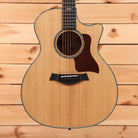 Taylor 614ce Grand Auditorium acoustic-electric guitar natural finish with venetian cutaway