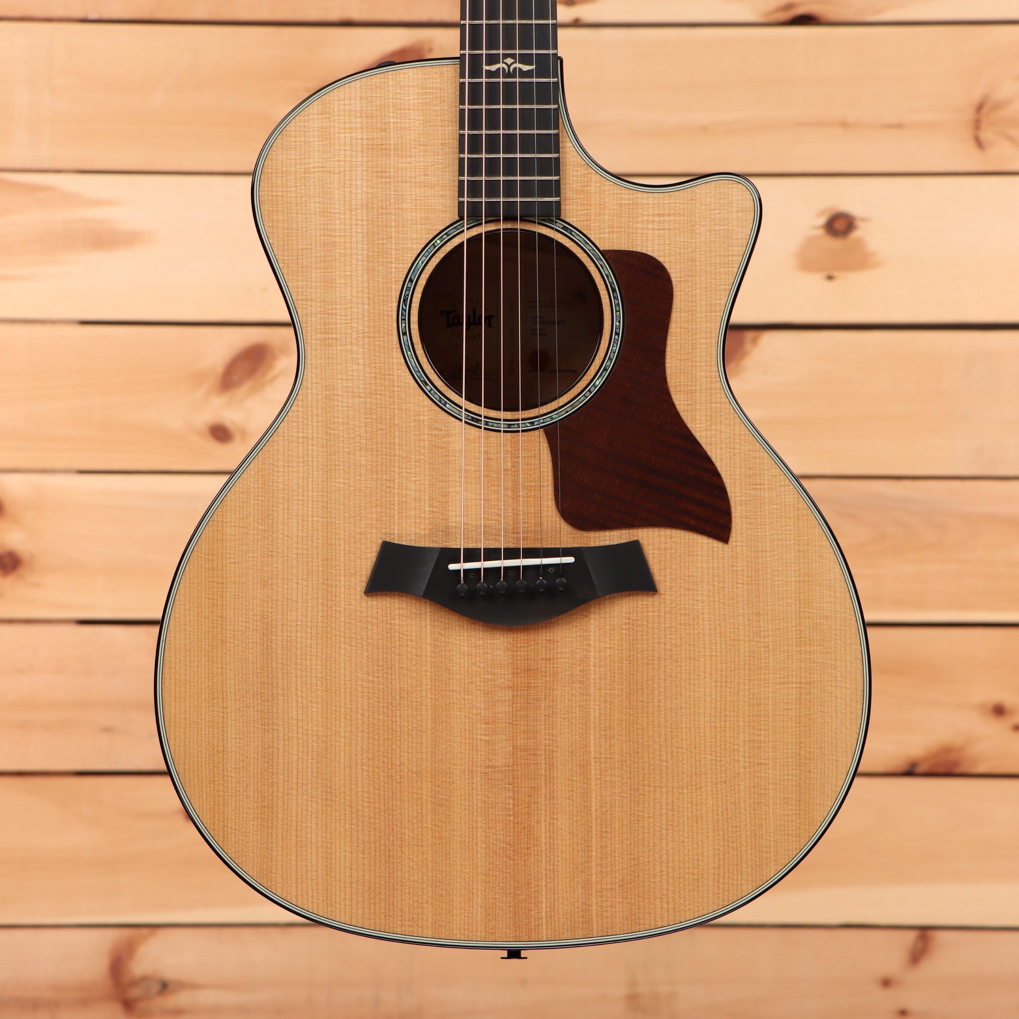 Taylor 614ce Grand Auditorium acoustic-electric guitar natural finish with venetian cutaway