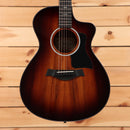 Taylor 222cek-DLX acoustic guitar shaded edgeburst with venetian cutaway