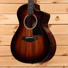 Taylor 222cek-dlx acoustic guitar Shaded Edgeburst with cutaway and rosewood fretboard