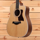 Taylor 210ce dreadnought acoustic guitar natural finish with walnut back and sides