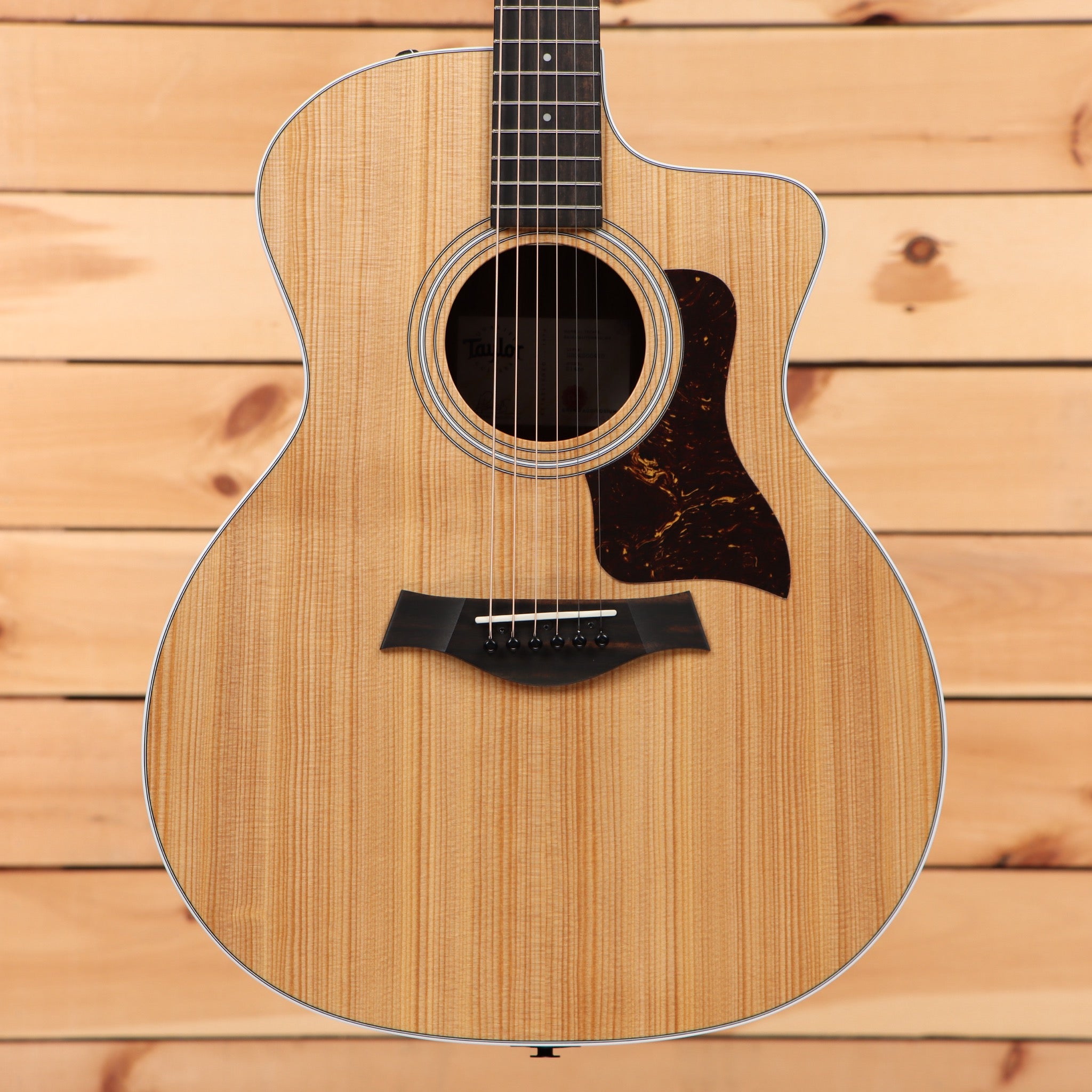 Taylor 214ce Grand Auditorium acoustic-electric guitar natural finish with venetian cutaway