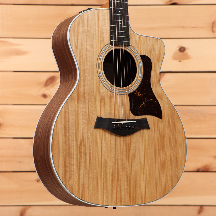 Taylor 214ce Grand Auditorium acoustic-electric guitar natural finish with venetian cutaway