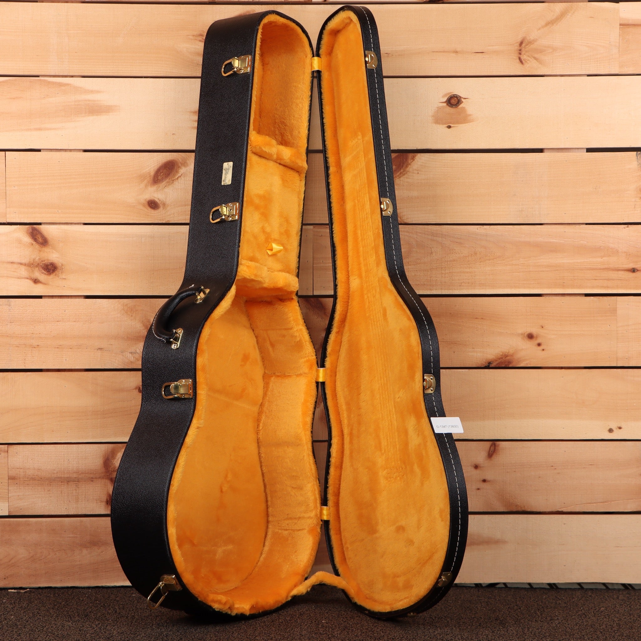 Gibson 1963 Country Western heavy-aged smoked natural acoustic guitar dreadnought with orange velvet interior case