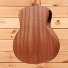 Taylor GS Mini-e Mahogany acoustic-electric guitar with natural finish and curved body shape