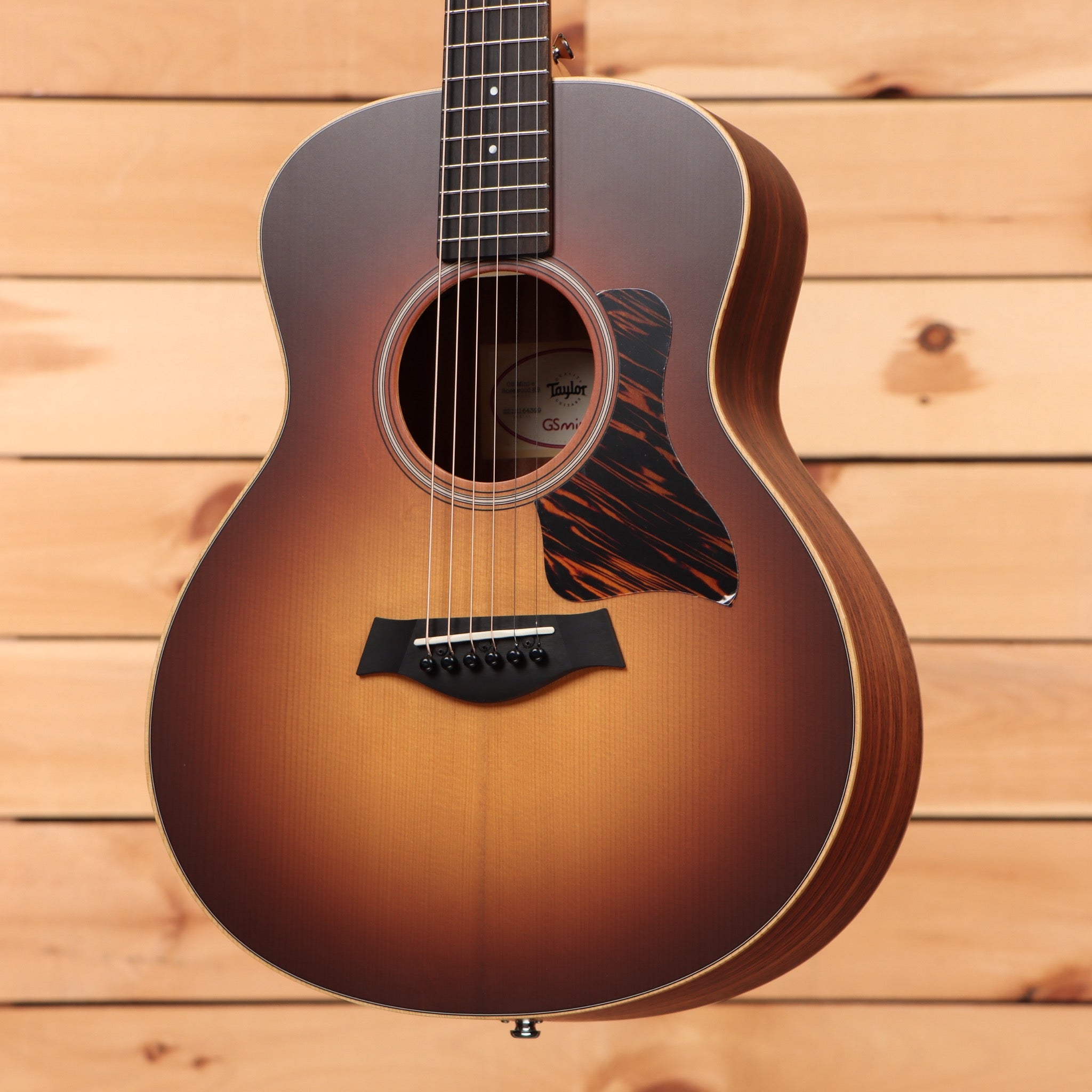 Taylor GS Mini-e Rosewood acoustic-electric guitar sunburst finish with tortoiseshell pickguard
