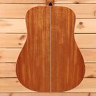 Boucher BG42 dreadnought acoustic guitar natural finish pre-owned with center seam detail