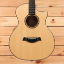 Taylor Custom TF natural acoustic guitar pre-owned with venetian cutaway and black bridge pins