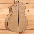 Taylor Custom TF natural pre-owned acoustic guitar with quilted maple back and sides