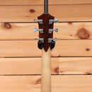 Taylor Custom TF natural pre-owned acoustic guitar with chrome tuning machines and mahogany back