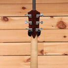 Taylor Custom TF natural pre-owned acoustic guitar with chrome tuning machines and mahogany back