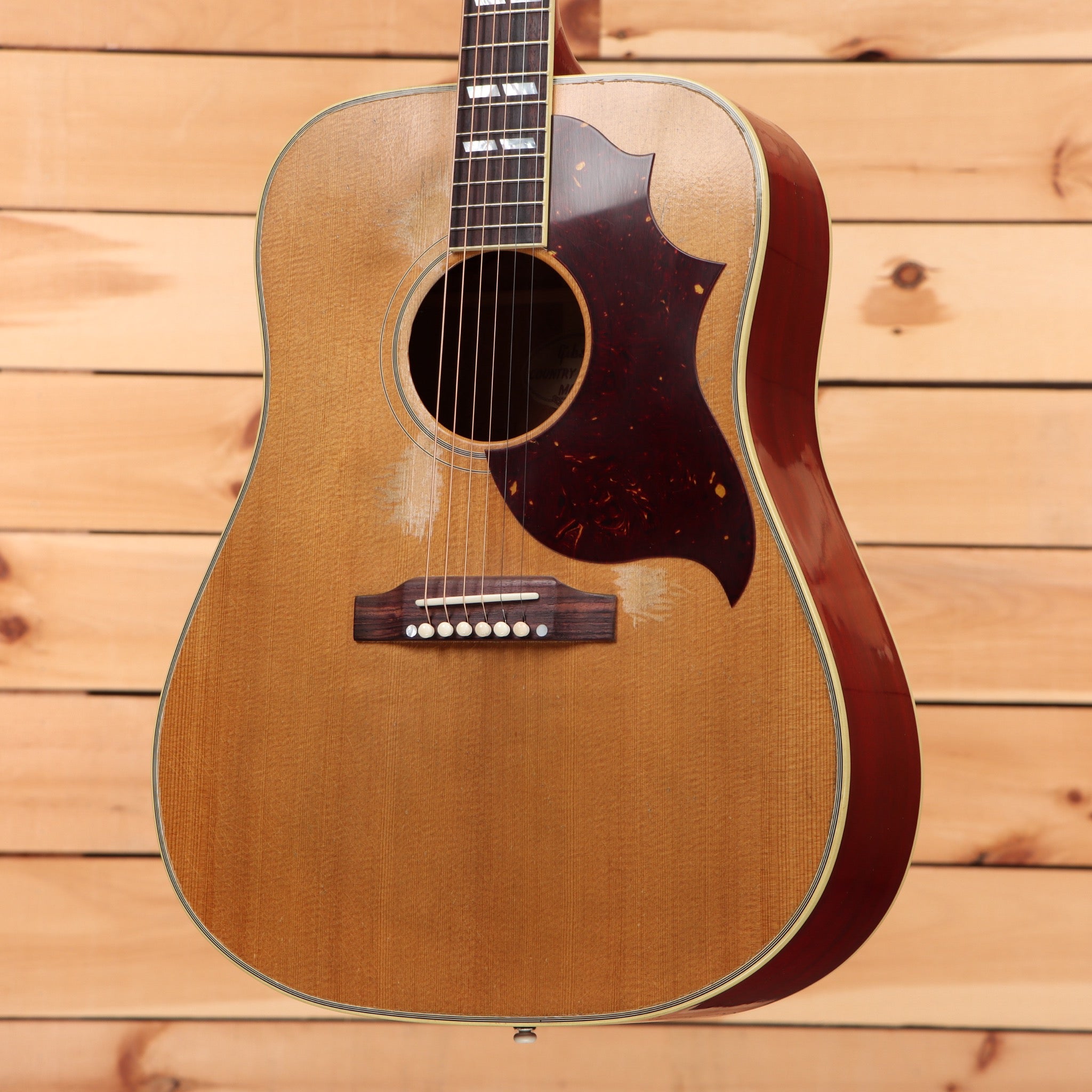 Gibson 1963 Country Western dreadnought acoustic guitar smoked natural heavy aged with dark pickguard