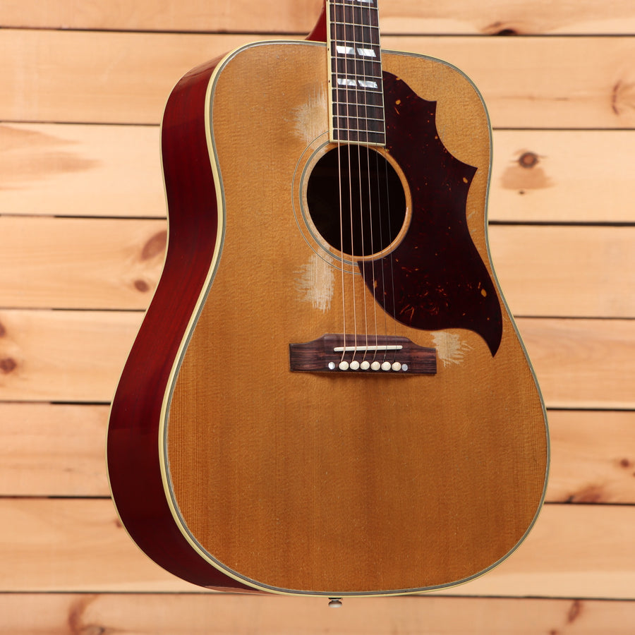 Gibson 1963 Country Western dreadnought acoustic guitar smoked natural finish heavy aged with tortoiseshell pickguard