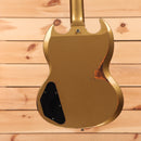 Gibson 61 SG Standard Ultra Heavy Aged electric guitar aged double gold with black pickguard