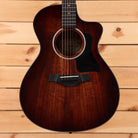 Taylor 222cek-dlx acoustic guitar Shaded Edgeburst pre-owned with venetian cutaway