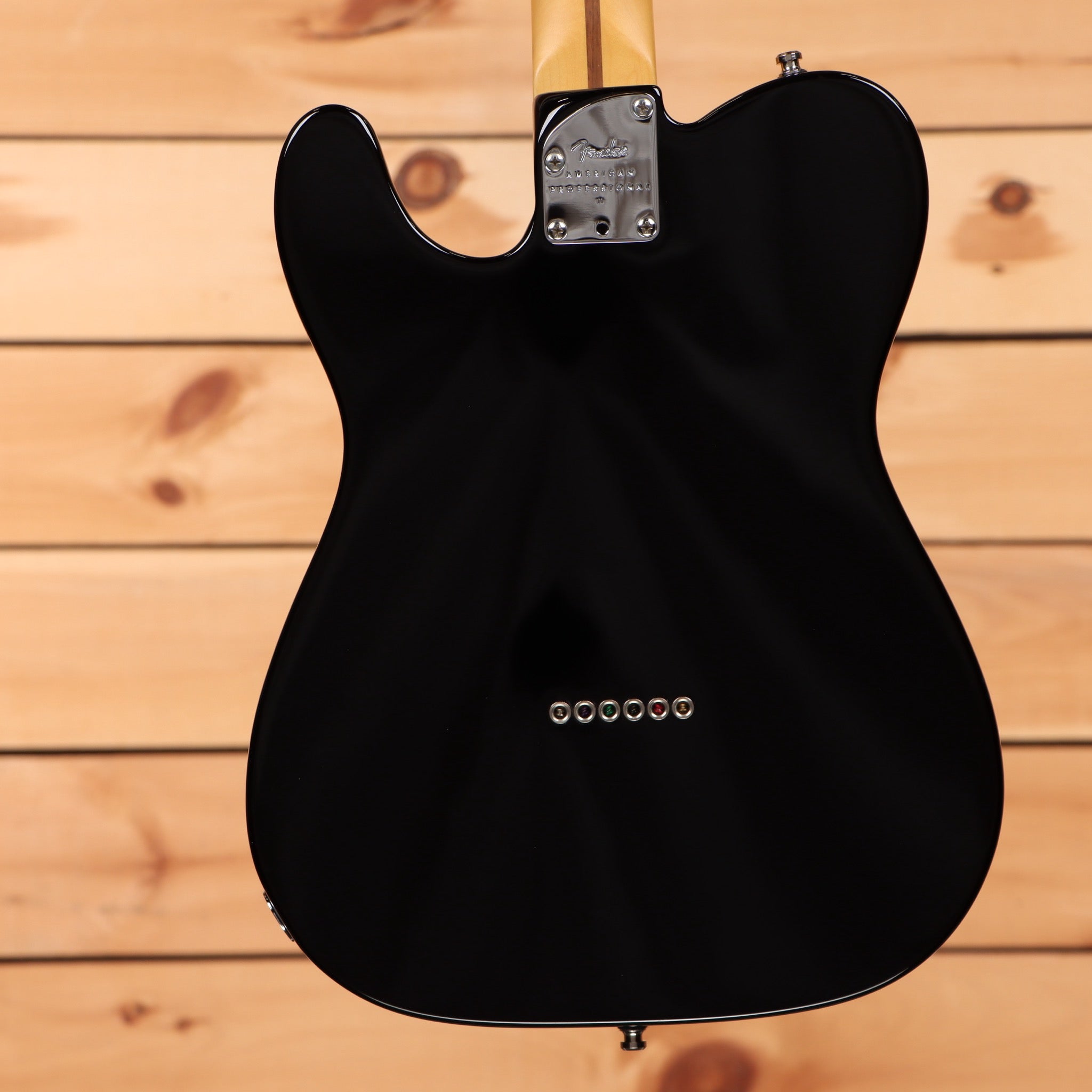 Fender American Professional II Telecaster pre-owned electric guitar black finish with chrome hardware