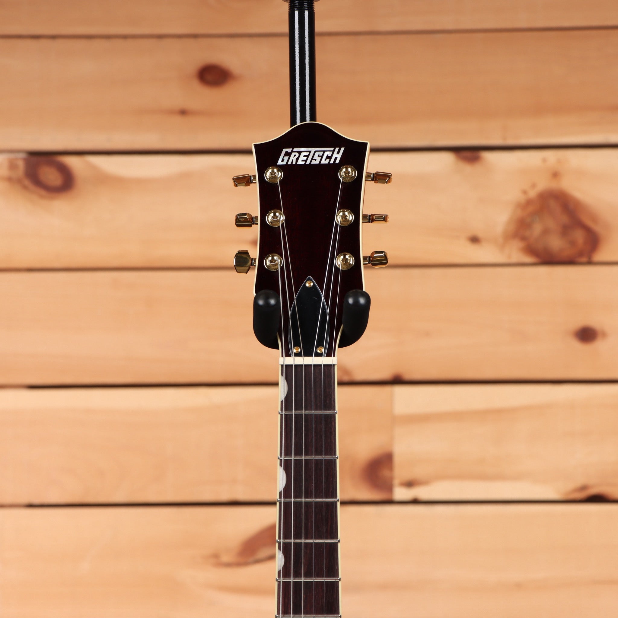 Gretsch Limited Electromatic Flame Okoume Broadkaster Jr. semi-hollow electric guitar Roundup Orange Stain with Bigsby tremolo