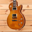 Pre-owned Gibson Kirk Hammett Greeny Les Paul Standard electric guitar Greeny Burst with dual humbucker pickups