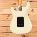 Fender American Professional II Stratocaster pre-owned electric guitar Olympic White with black pickguard