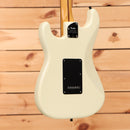 Fender American Professional II Stratocaster pre-owned electric guitar Olympic White with single-coil pickups
