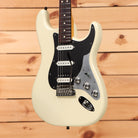 Fender American Professional II Stratocaster pre-owned electric guitar Olympic White with single-coil pickups