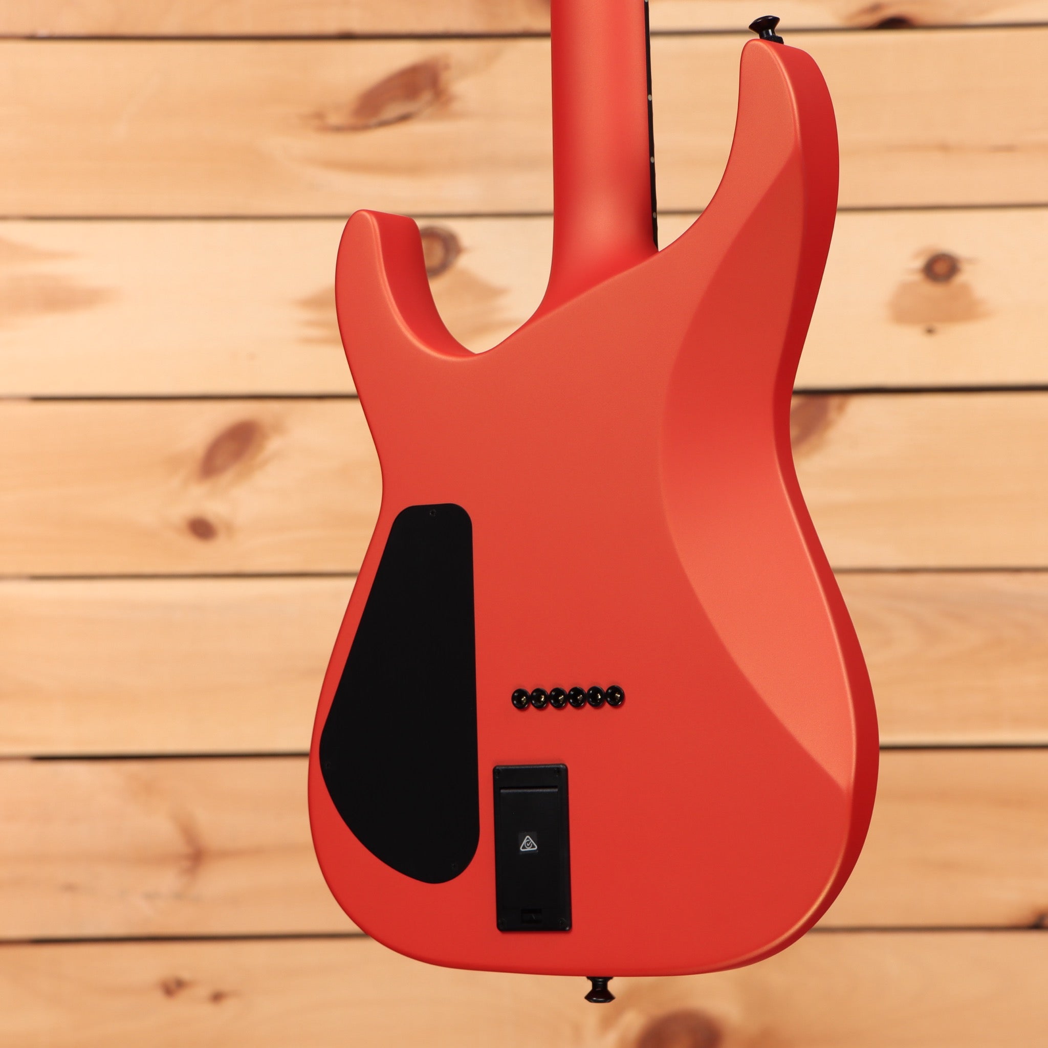 Jackson American Series Soloist SL2MG electric guitar satin lambo orange with black pickguard