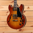 Gibson ES-346 semi-hollow body electric guitar gingerburst with dual humbuckers and f-holes