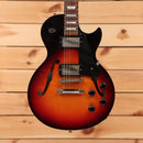 Gibson Memphis ES-Les Paul semi-hollow electric guitar sunburst pre-owned with dual humbuckers