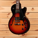 Pre-owned Gibson Memphis ES-Les Paul semi-hollow electric guitar sunburst with dual humbuckers and f-holes