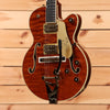 Gretsch Limited Edition Falcon Center Block Jr. with Bigsby Quilted Maple - Roundup Orange Stain