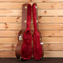 Gibson L00 original vintage sunburst acoustic guitar with red velvet-lined hardshell case