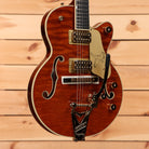 Gretsch Limited Edition Falcon Center Block Jr. semi-hollow electric guitar Roundup Orange Stain with Bigsby tremolo