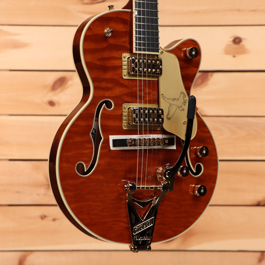 Gretsch Limited Edition Falcon Center Block Jr. semi-hollow electric guitar Roundup Orange Stain with Bigsby tremolo