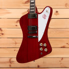 Gibson Firebird Platypus electric guitar Vintage Cherry with dual humbuckers and white pickguard