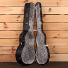 Eastman E20OO STC dreadnought acoustic guitar sunburst with gray velvet-lined hardshell case