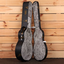 Eastman AC622CE semi-hollow acoustic guitar sunburst finish with gray crushed velvet interior case