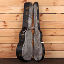 Eastman E10OMTC natural acoustic guitar dreadnought with grey velvet interior case
