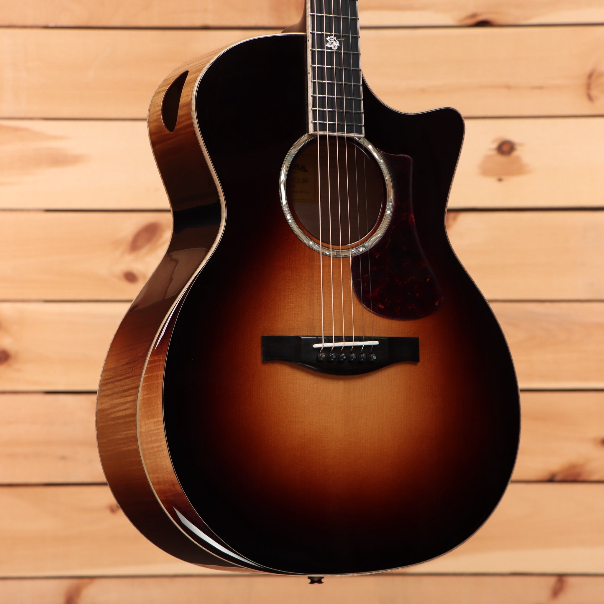 Eastman AC622CE sunburst acoustic-electric guitar with venetian cutaway and maple top