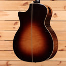 Eastman AC622CE sunburst semi-hollow acoustic guitar with cutaway and flamed maple back