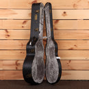 Eastman AC922CE natural acoustic guitar case black exterior gray velvet interior