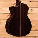 Eastman AC922CE natural acoustic guitar with cutaway and center stripe binding