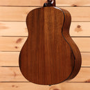 Eastman ACTG2EDLX acoustic guitar natural finish with wood grain detail back view