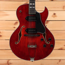 Eastman AR372CE semi-hollow electric guitar classic red with P90 pickups and f-holes