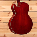 Eastman AR372CE semi-hollow electric guitar classic red finish with P90 pickups and cutaway body