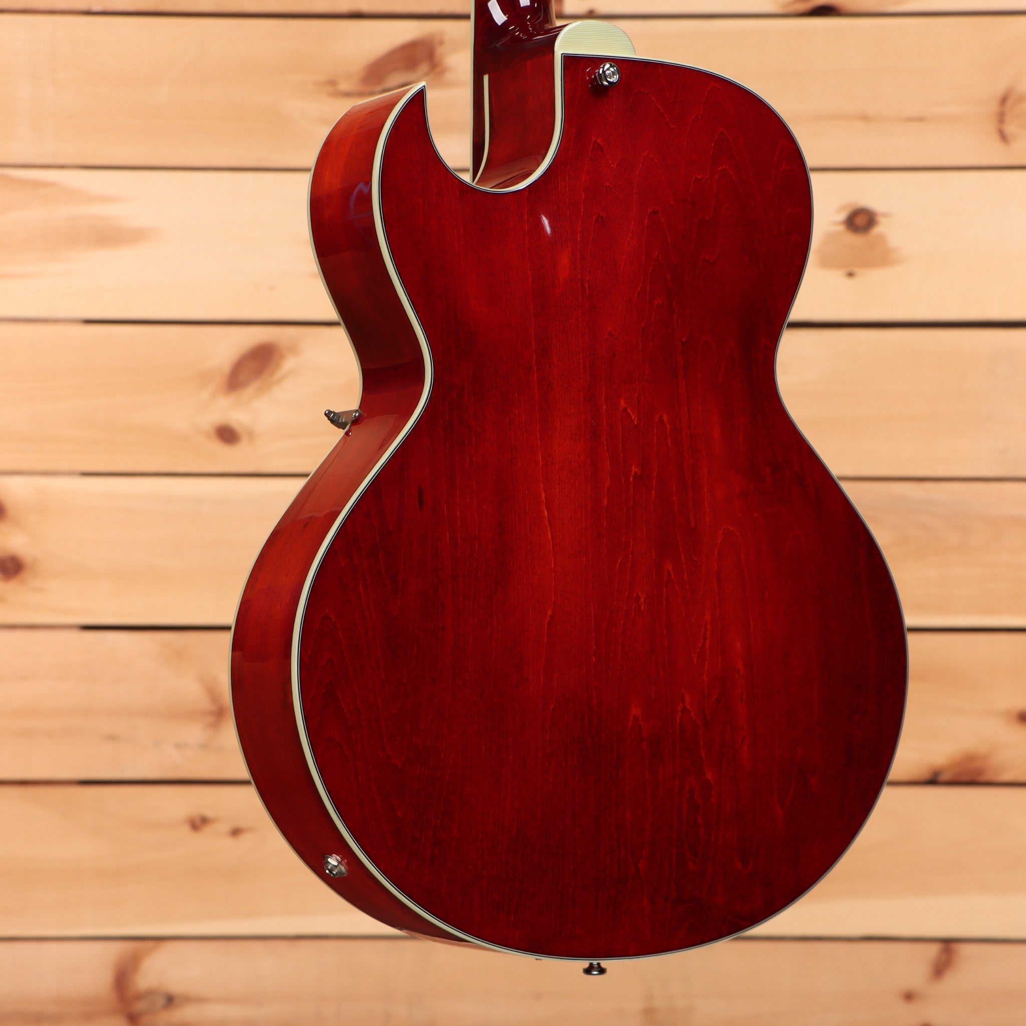 Eastman AR372CE semi-hollow electric guitar classic red finish with P90 pickups and cutaway body
