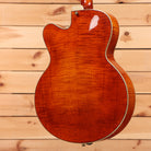 Eastman AR580CE semi-hollow electric guitar honeyburst with flamed maple back and sides