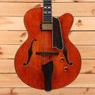 Eastman AR580CE semi-hollow body electric guitar honeyburst with f-holes and gold hardware